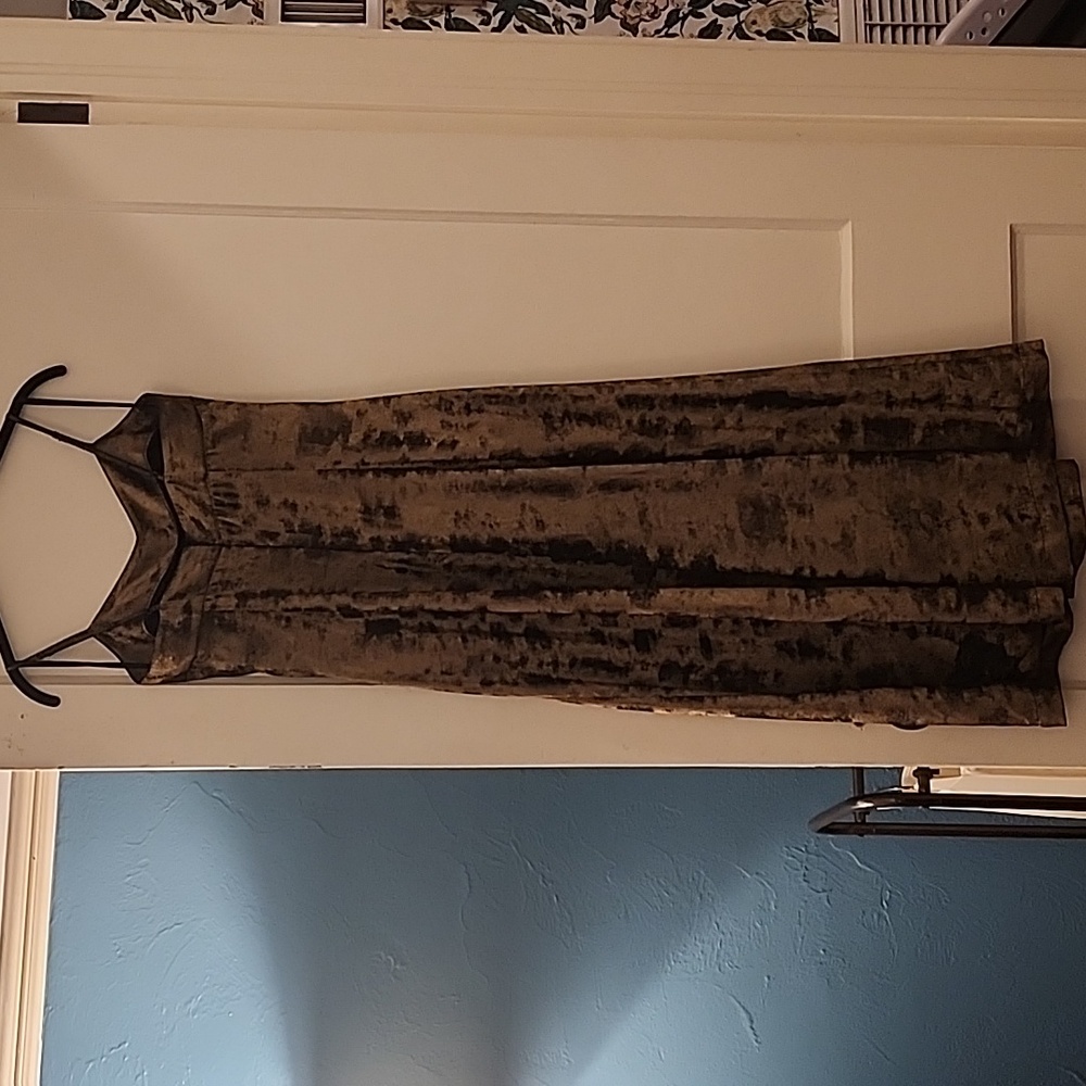 Anthropologie Erika Wide Leg Jumpsuit 2 Metallic Pewter Cropped Pockets Zip - Picture 8 of 9